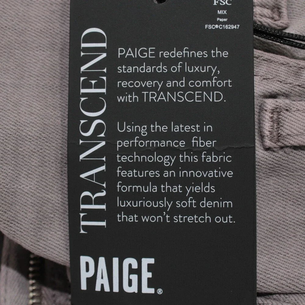 Paige NWT 5 Pocket Denim Jeans Size 30 US Slim Fit Lennox in Purple Rayon Blend